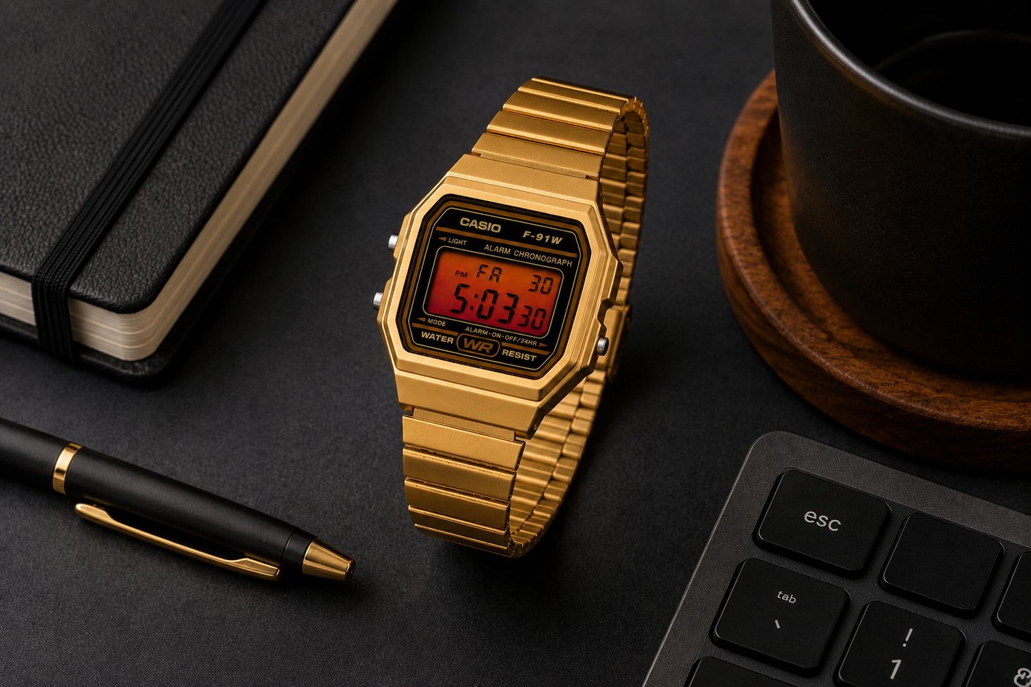 Noctra F-91W Gold Edition